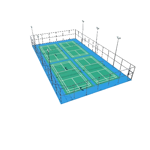 Badminton Court TypeA1 Triangulate6